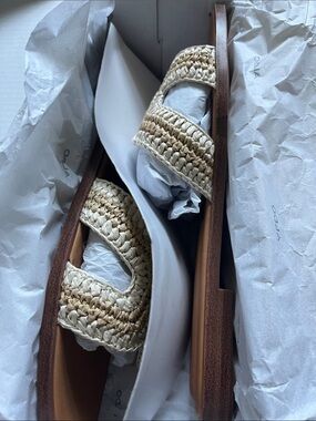 New Aldo Itsandal -  Beige Slide Sandals - Women's Casual Flat Slides